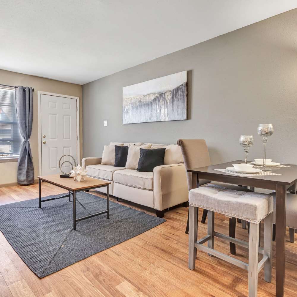  Spacious living room at The Grand 1501 in College Station, Texas