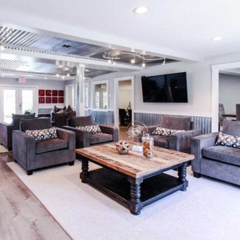 Resident clubhouse at The Grand 1501 in College Station, Texas