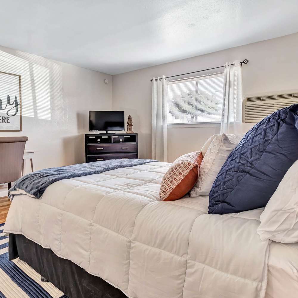Spacious bedroom at The Grand 1501 in College Station, Texas