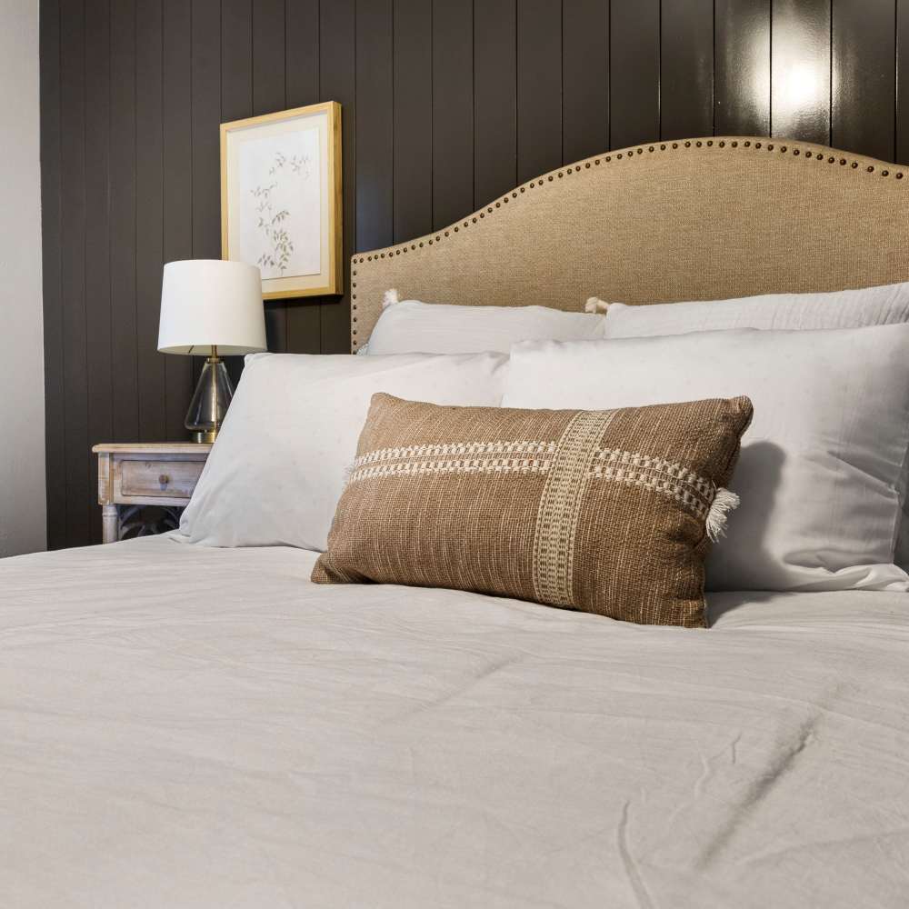 Cozy pillows in the bedroom at The Ivy in College Station,Texas