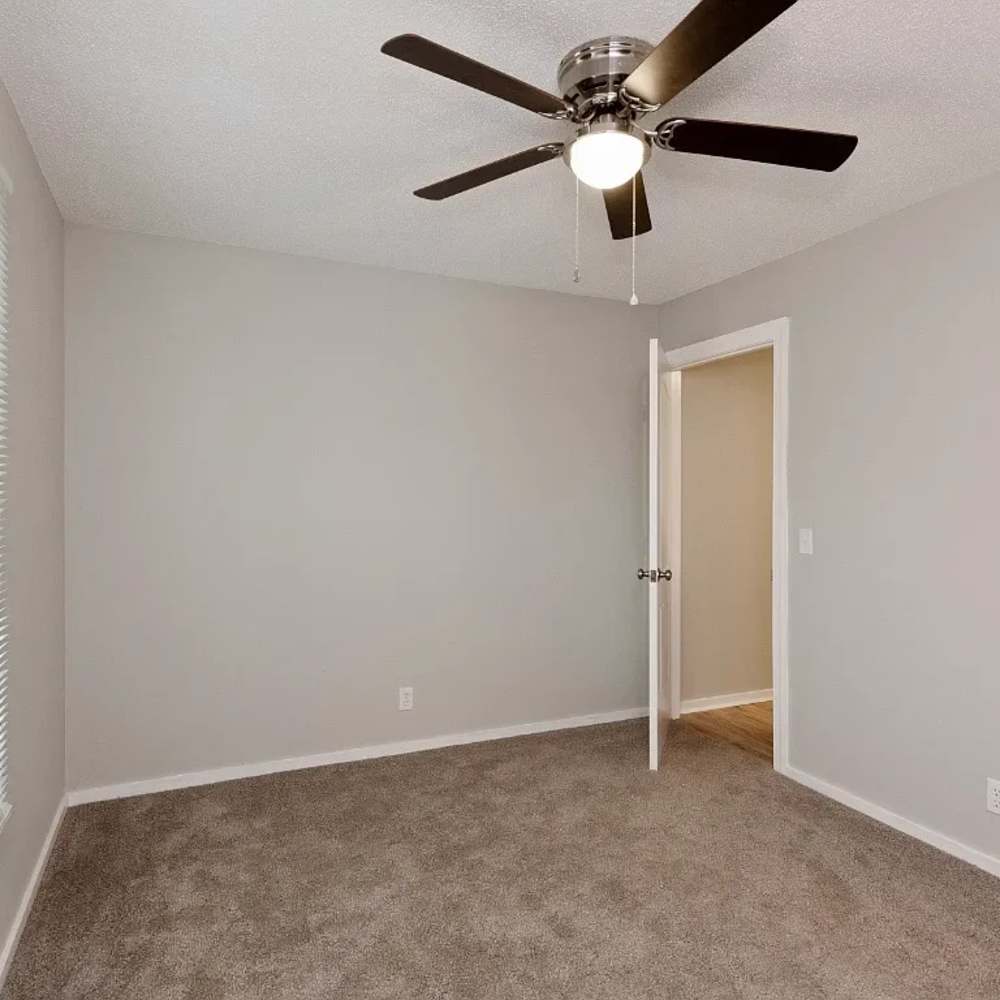 Bedroom with a ceiling fan at 1104 18th Ave S in Nashville, Tennessee