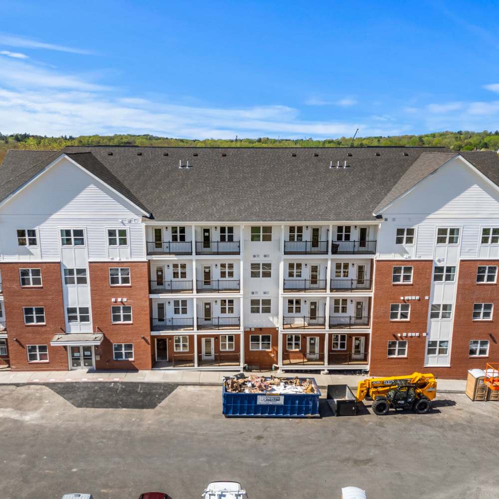 Exterior photo at Pomeroy Apartments in Meriden, Connecticut
