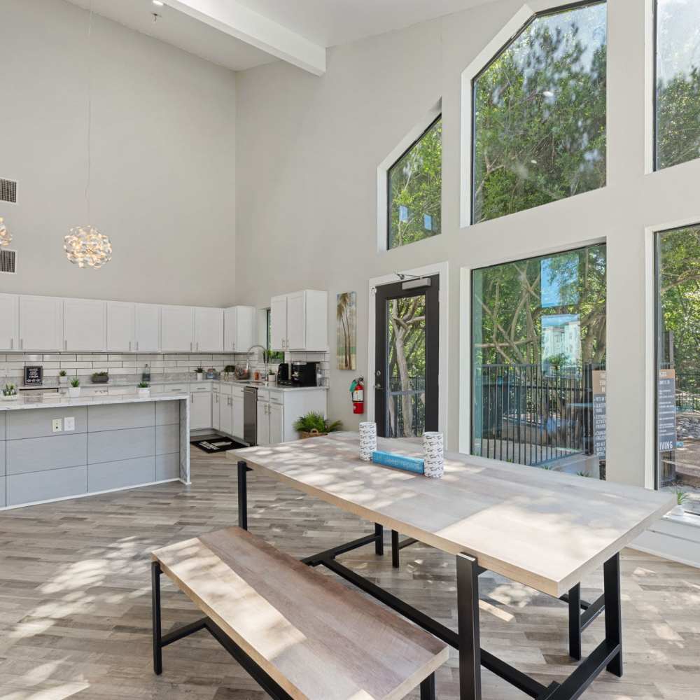 spacious clubhouse