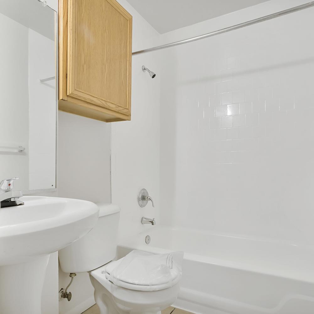 Bathroom with a toilet with a bathtub at Jefferson in Richmond, Virginia