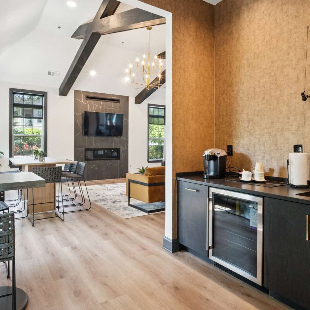 Modern clubhouse at Riverbend at Wappingers Falls in Wappingers Falls, New York