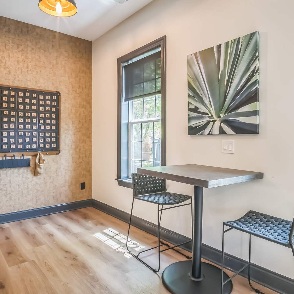 Clubhouse seating at Riverbend at Wappingers Falls in Wappingers Falls, New York