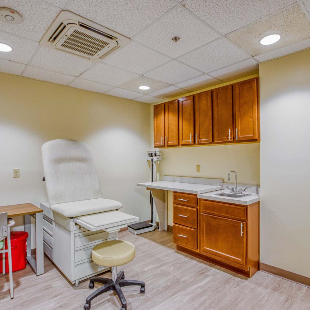 Medical room at Village Center in Detroit, Michigan