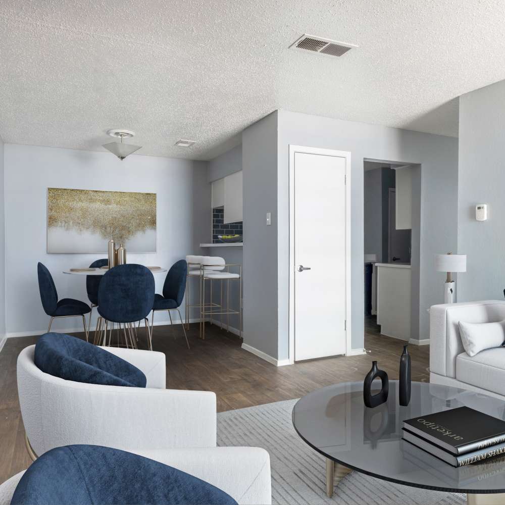 Spacious living room at The Hampton on Jupiter in Dallas, Texas