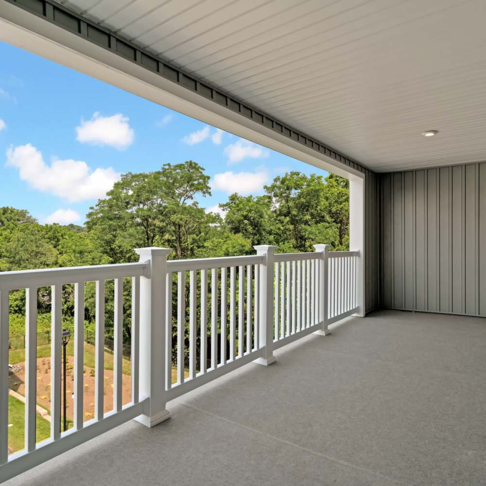 Balcony area of unit at Dorsey Overlook in Ellicott City, Maryland