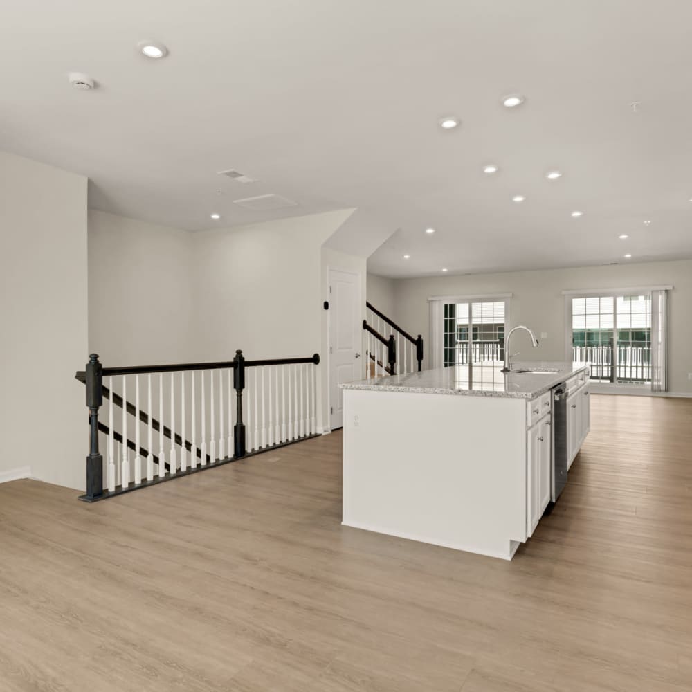 Upstair kitchen space at Dorsey Overlook in Ellicott City, Maryland