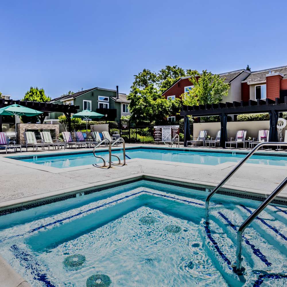 Pool at Crossbrook Apartments in Rohnert Park, California
