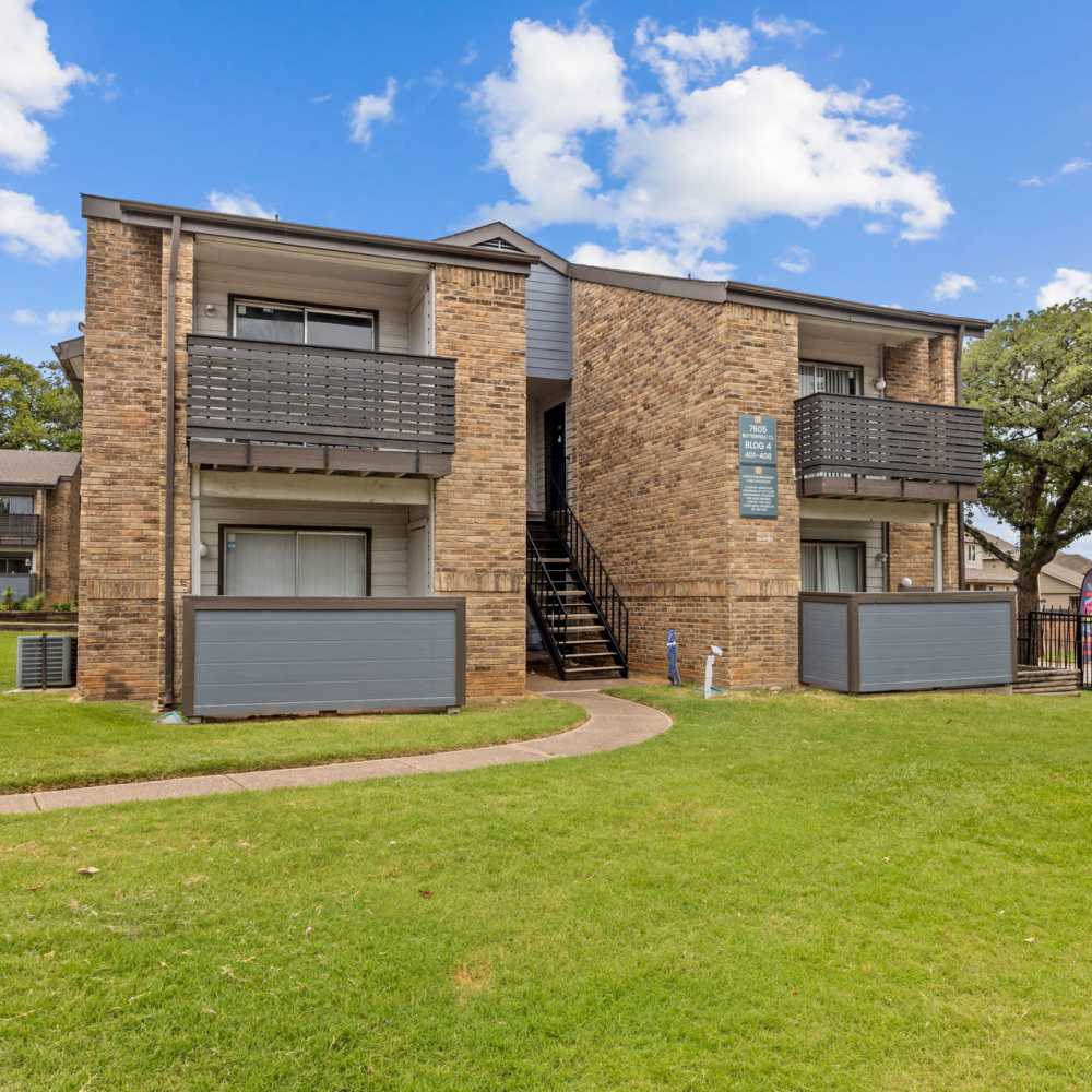 Apartment unit exterior at The Madeleine in Fort Worth, Texas