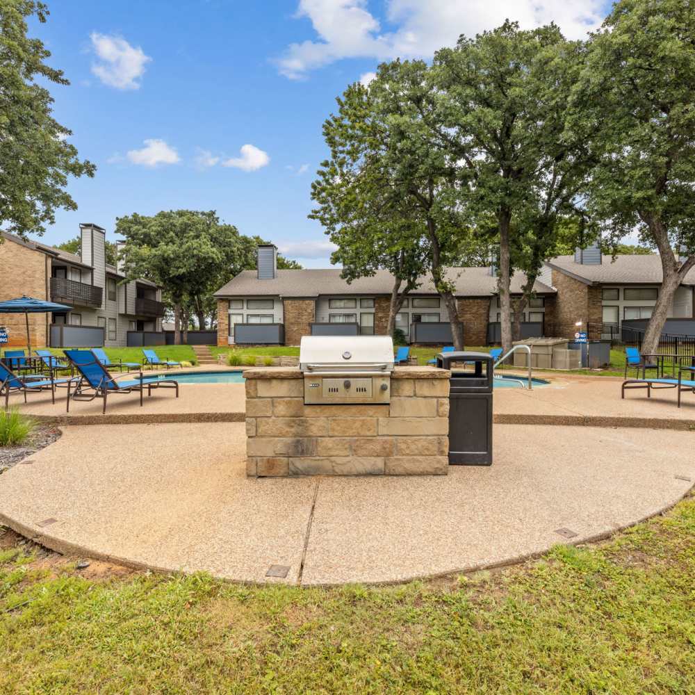 BBQ area at The Madeleine in Fort Worth, Texas