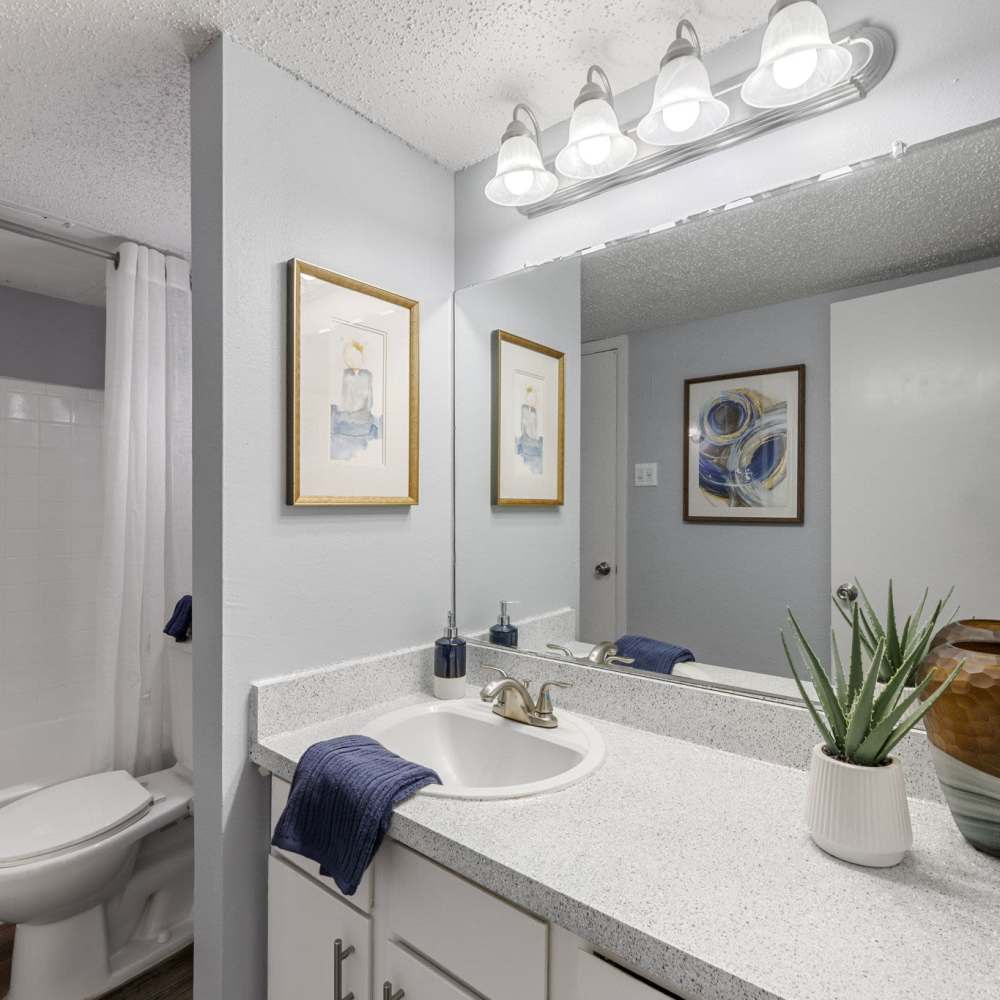 Bathroom at The Madeleine in Fort Worth, Texas