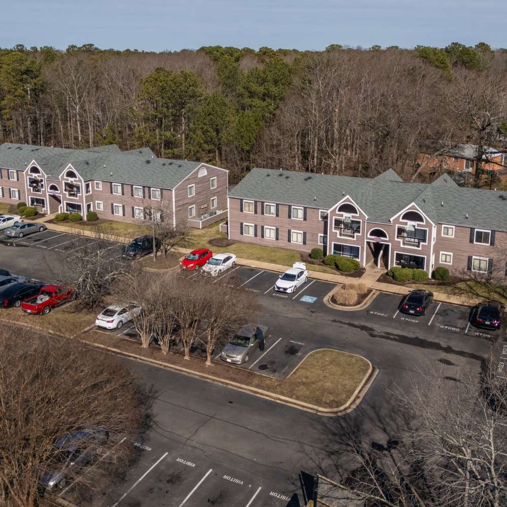 Aerial view of the community at Reserve South in Richmond, Virginia