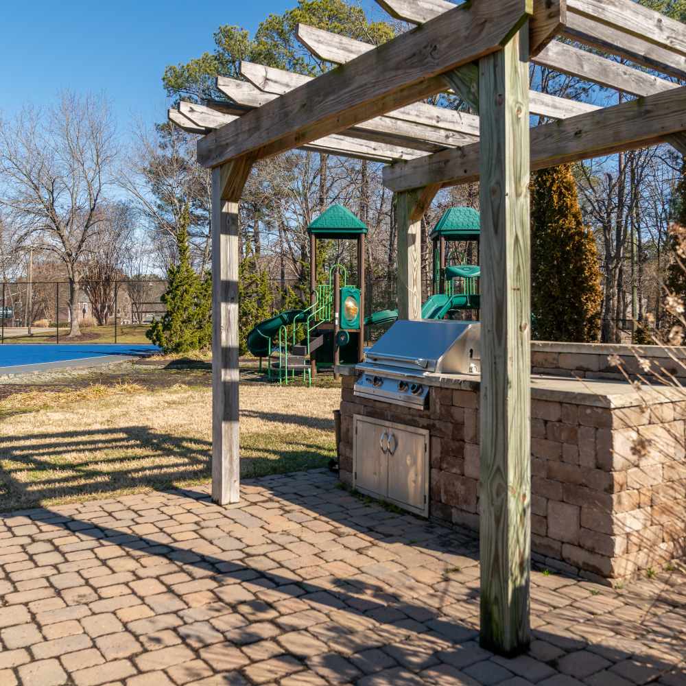 Outdoor BBQ setup at Reserve South in Richmond, Virginia