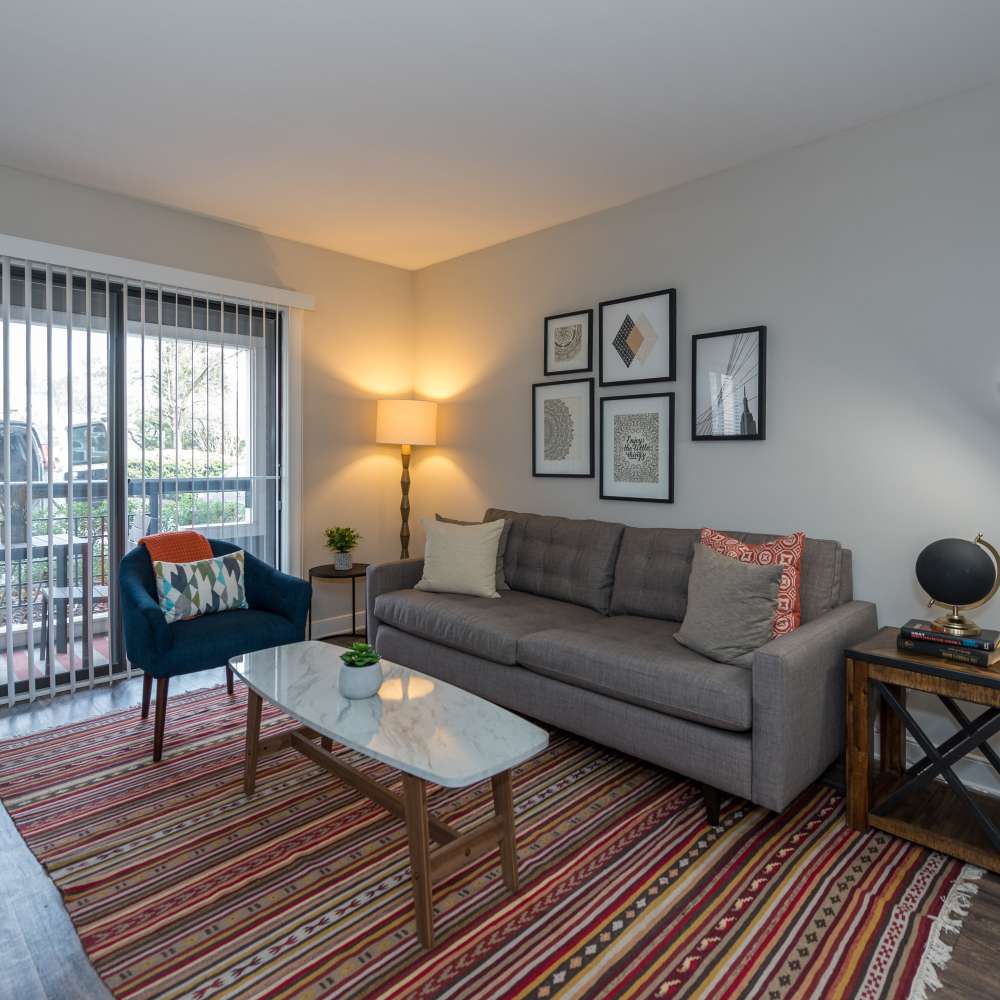 Living room at Reserve South in Richmond, Virginia