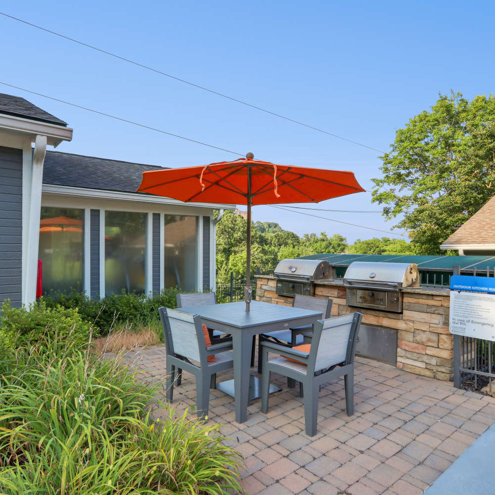Barbequing stations at Ridgemont at Stringers Ridge in Chattanooga, Tennessee