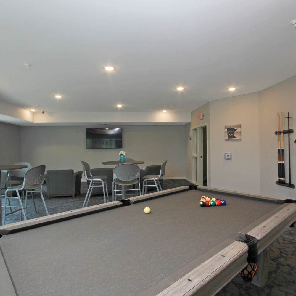 Snooker table at Sapphire Apartments in Ramsey, Minnesota