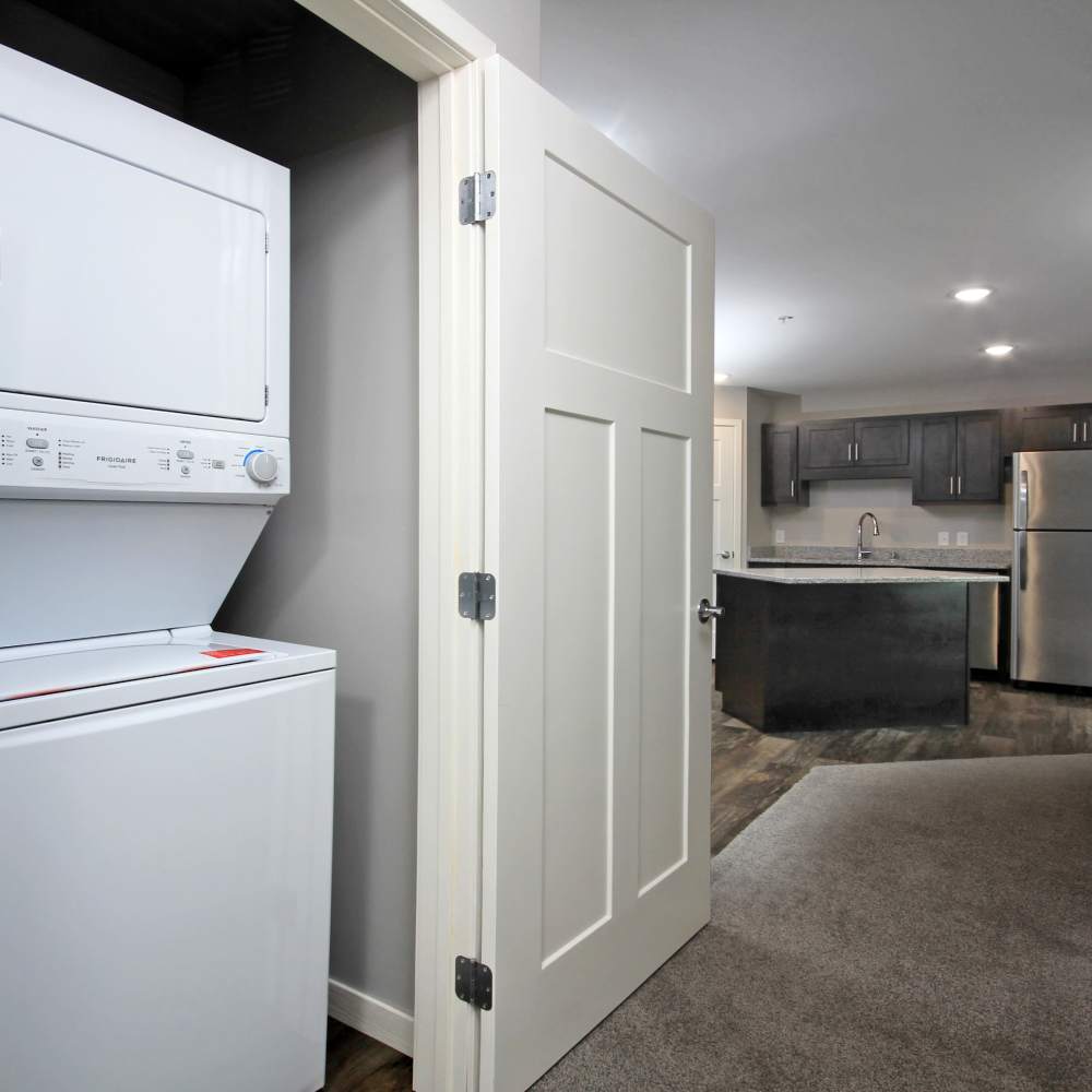 Washer and dryer connections at Sapphire Apartments in Ramsey, Minnesota
