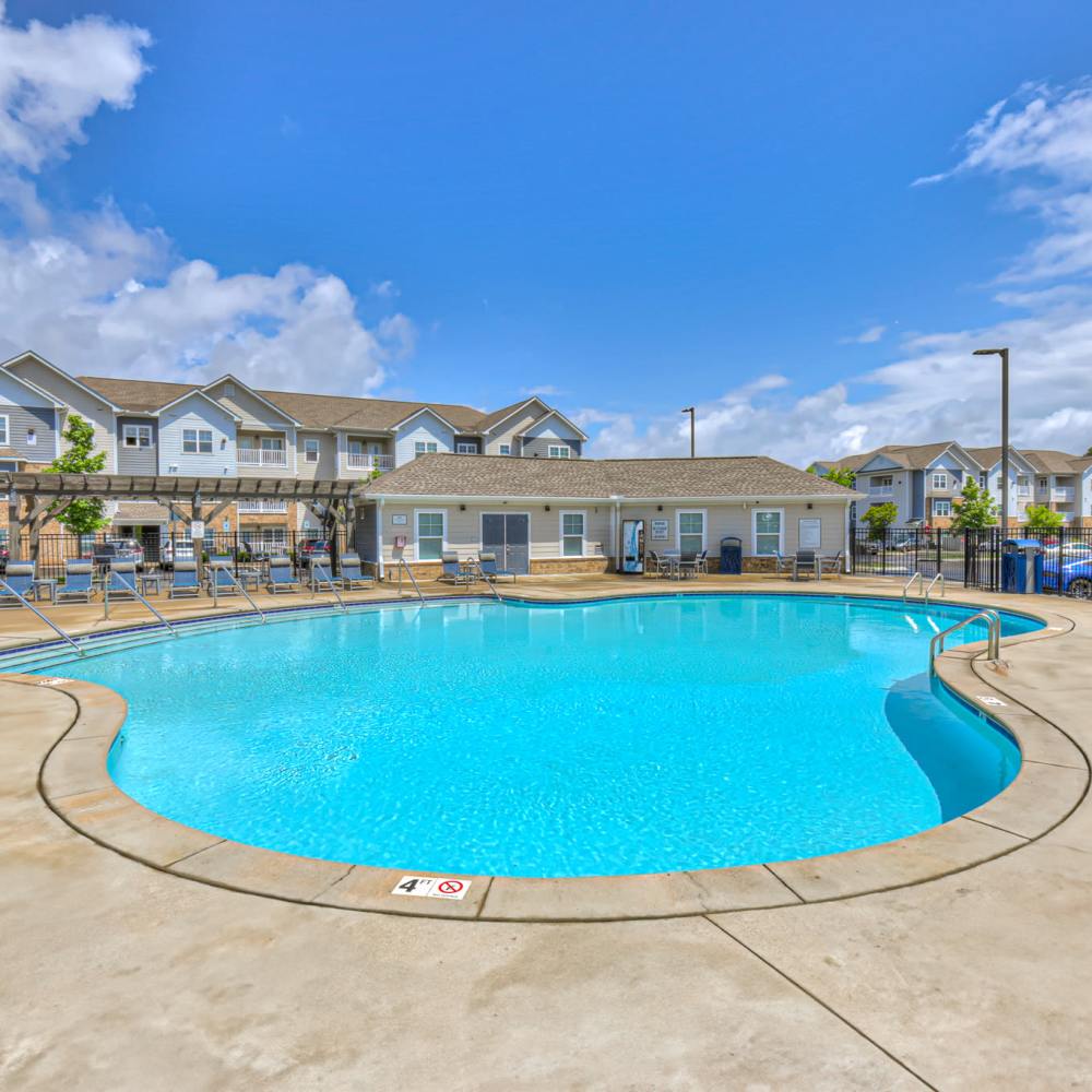 Sparkling swimming pool at Anthem at Creekside in Smyrna, Tennessee 