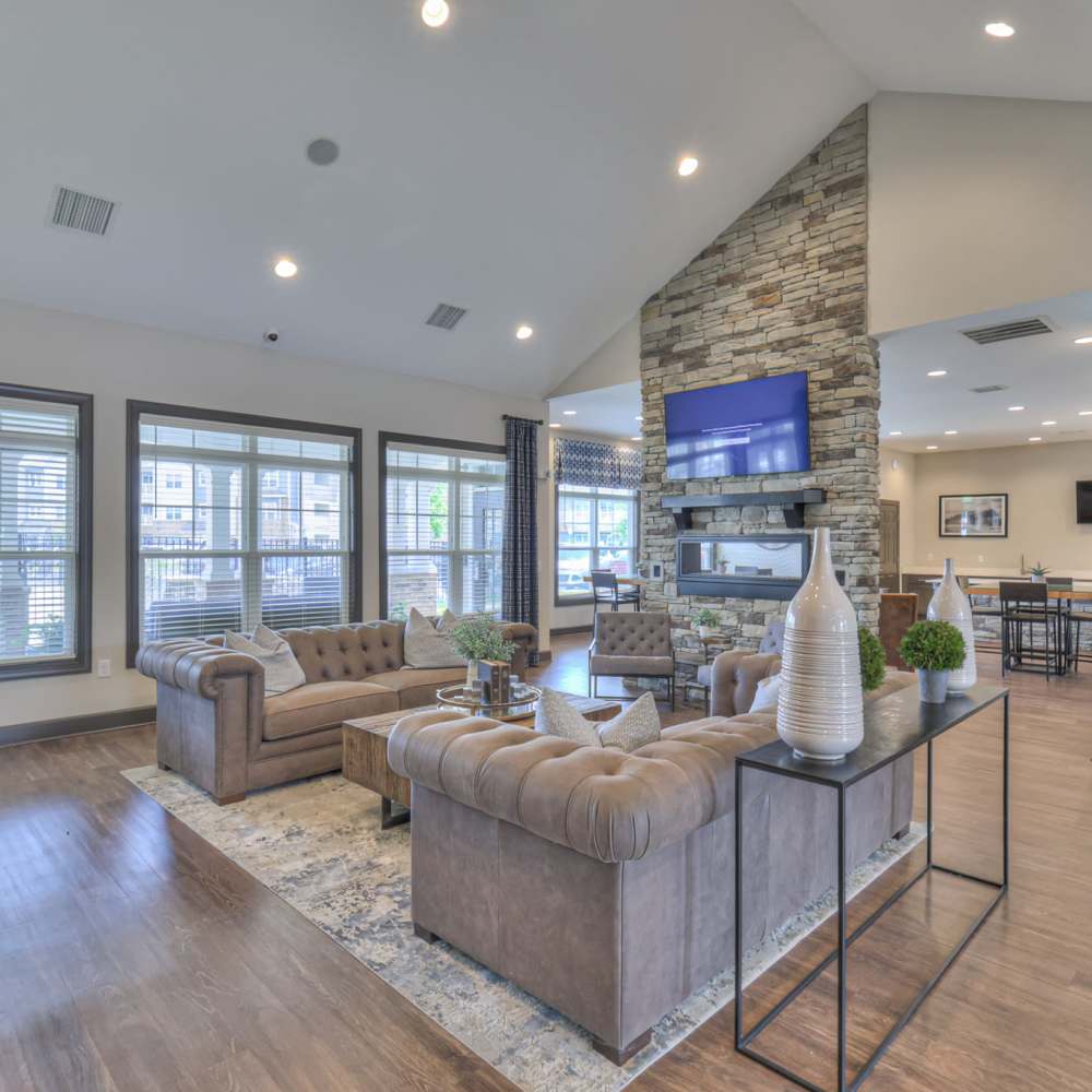 Clubhouse with fireplace at Anthem at Creekside in Smyrna, Tennessee