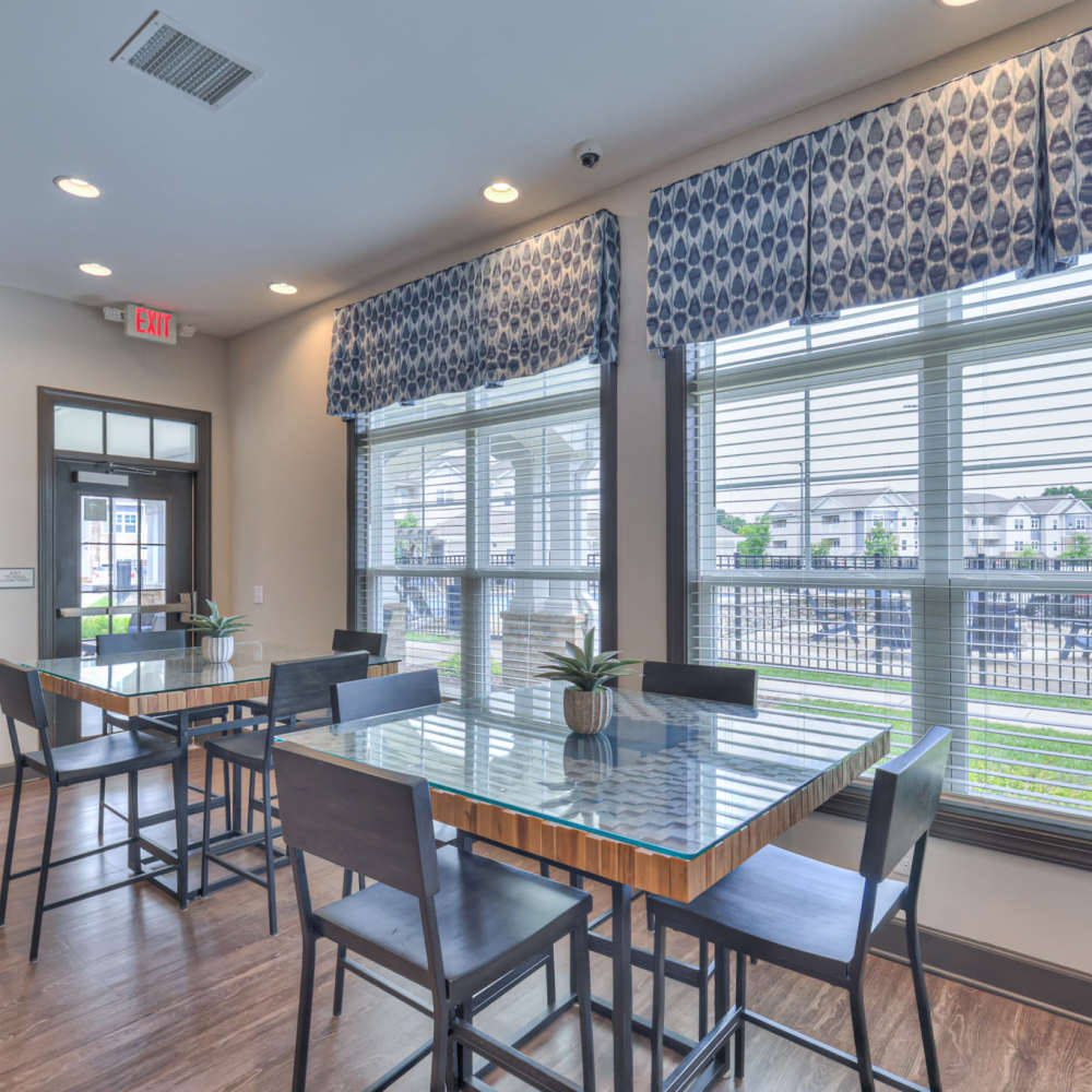 Clubhouse with two large window at Anthem at Creekside in Smyrna, Tennessee