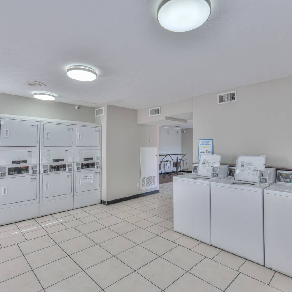 On-site laundry facility for the residents at Laurel Woods Apartments in Smyrna,Tennessee