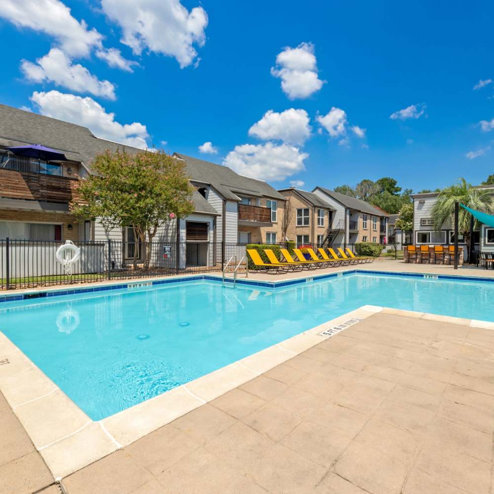 Swimming pool at Mustang on the Trail in Kingwood, Texas