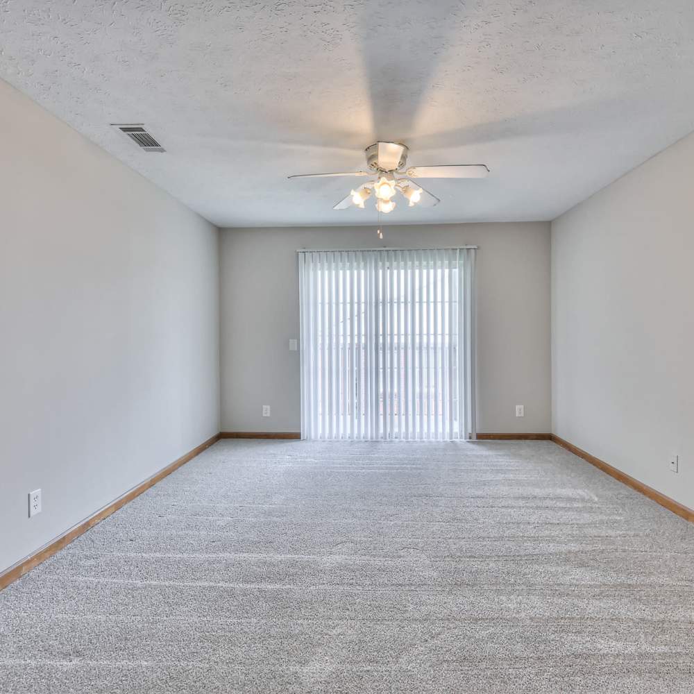 Sliding door in a home at Village Crest Apartment Homes in Smyrna, Tennessee