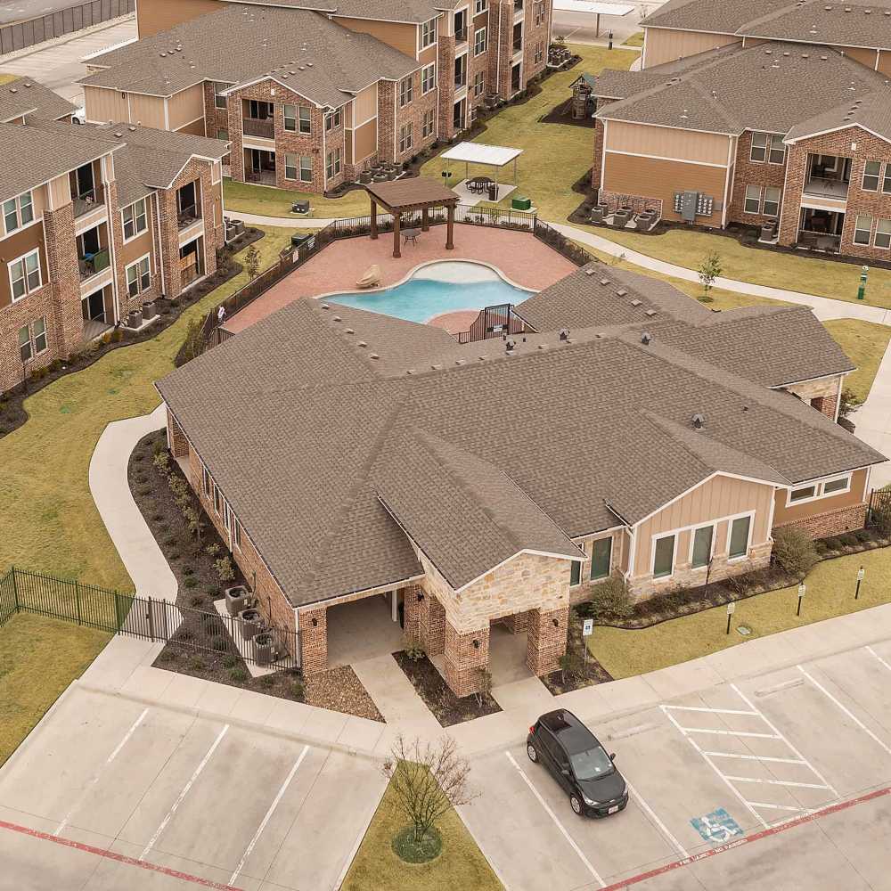 Drone view at Cedar Springs in Corsicana, Texas