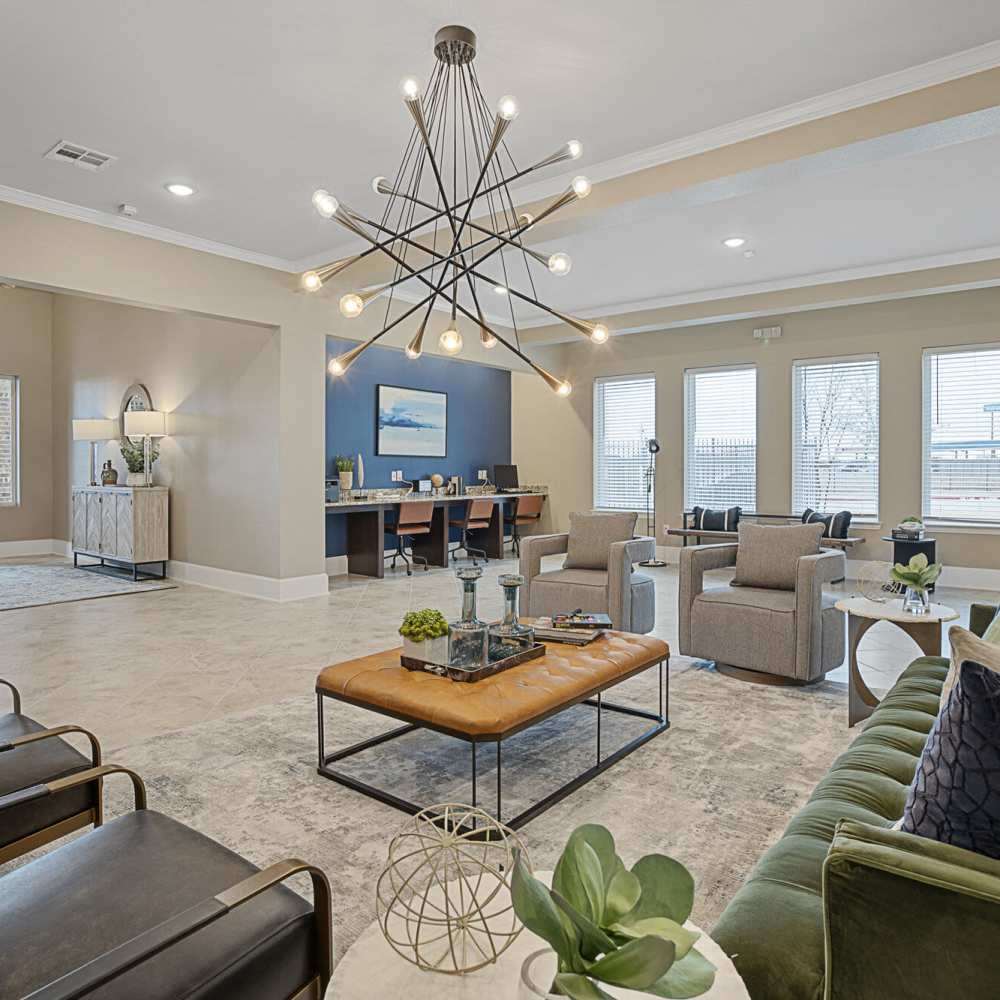 Indoor lounge at Cedar Springs in Corsicana, Texas