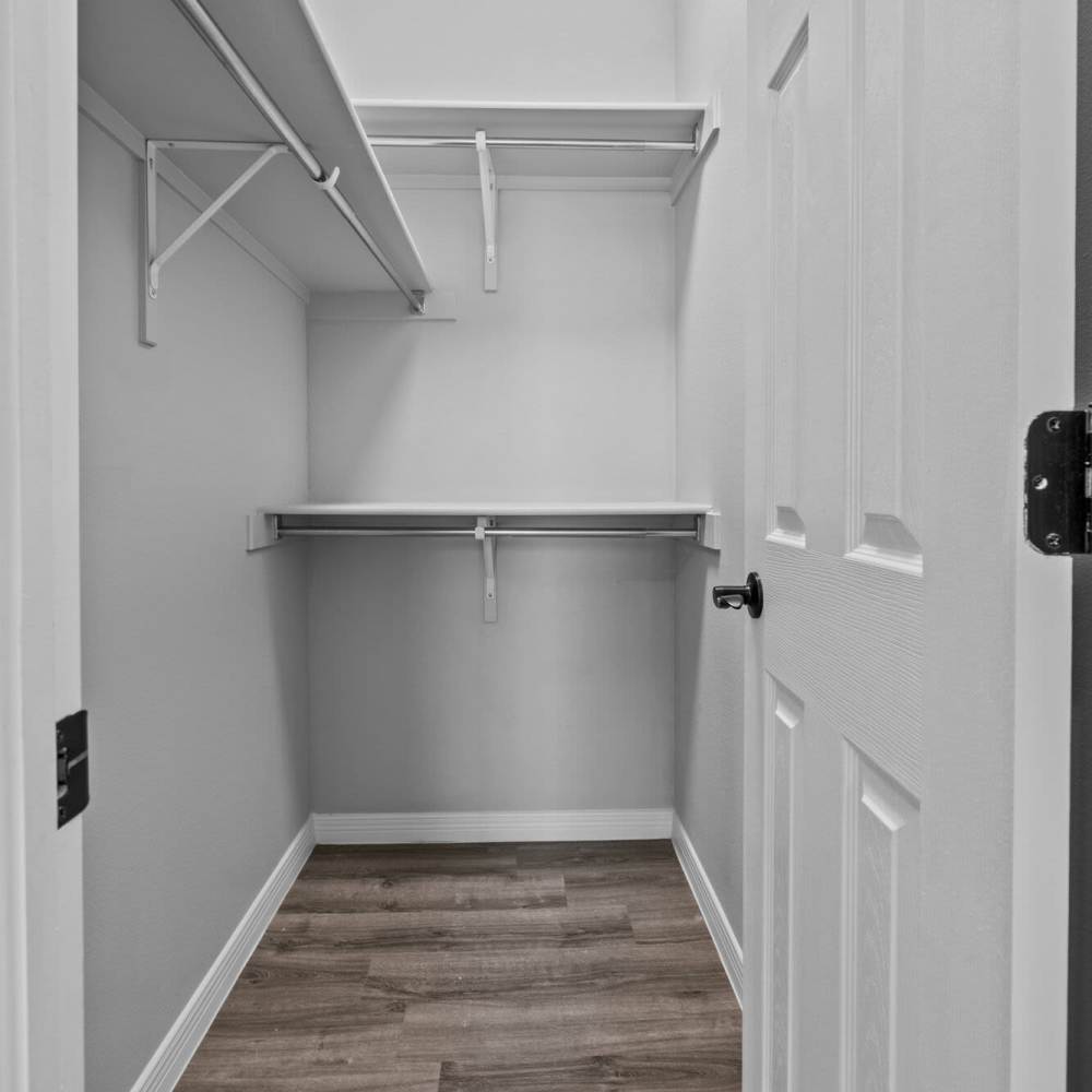 Walk-in-closet at District At Pellicano in El Paso, Texas