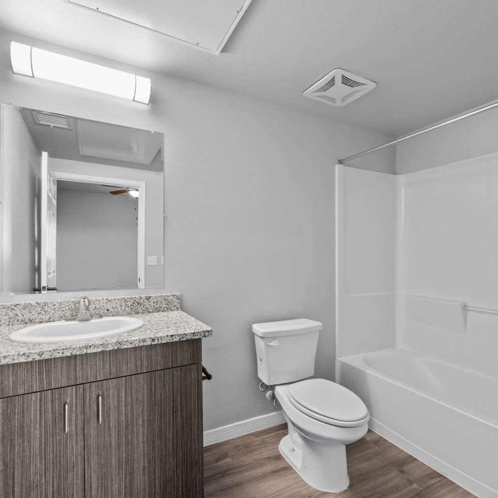 Bathroom with bathtub at District At Pellicano in El Paso, Texas