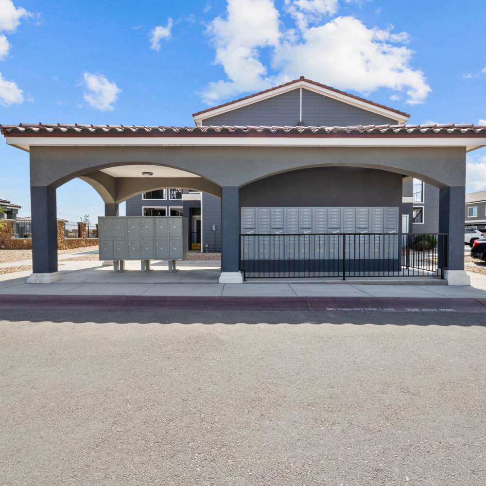 Outdoor mailbox at District At Pellicano in El Paso, Texas 