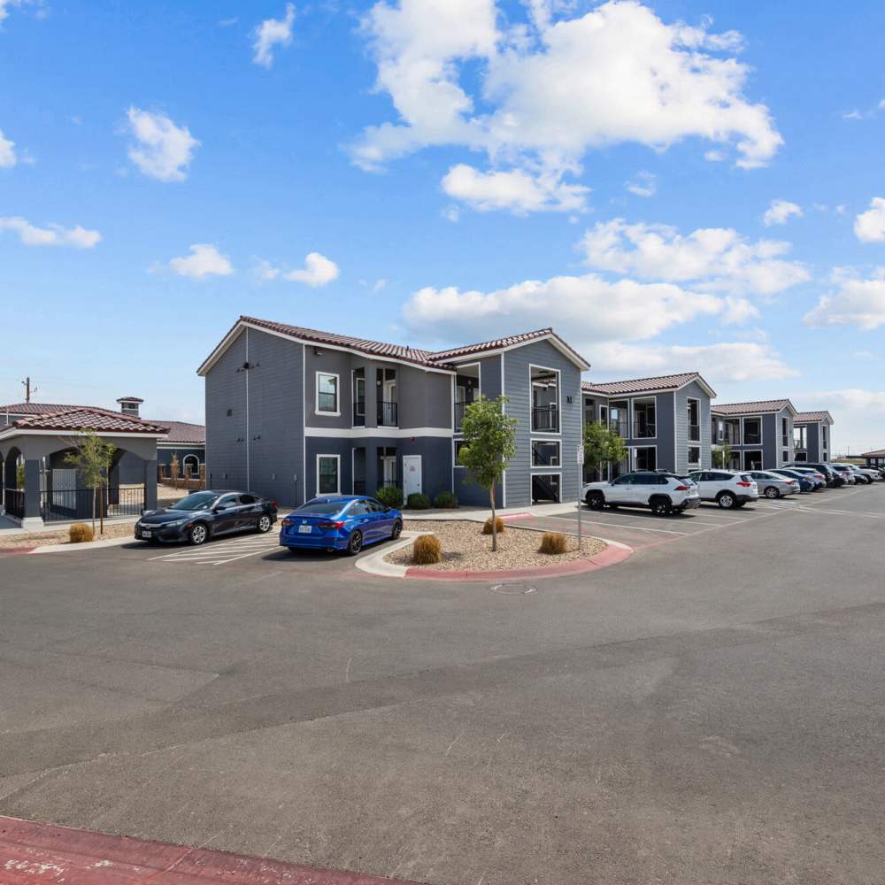 Building exterior view at District At Pellicano in El Paso, Texas