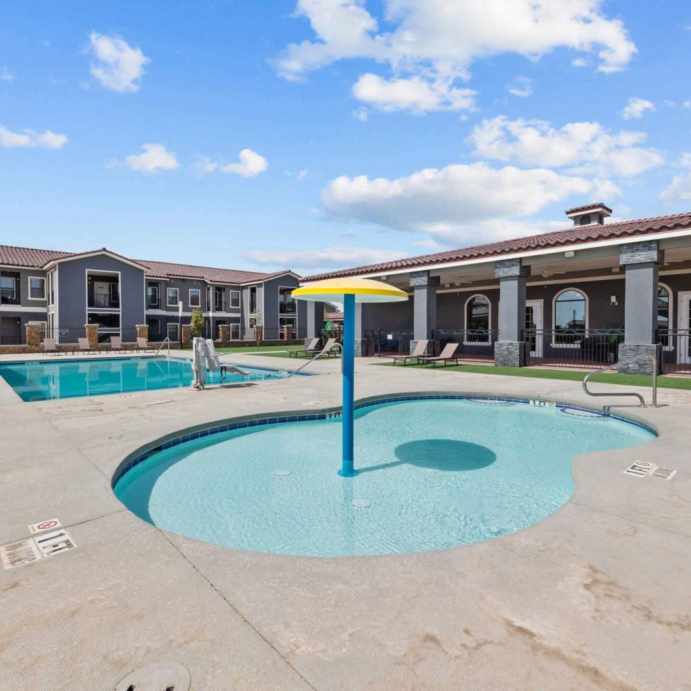 Pool with spa at District At Pellicano in El Paso, Texas