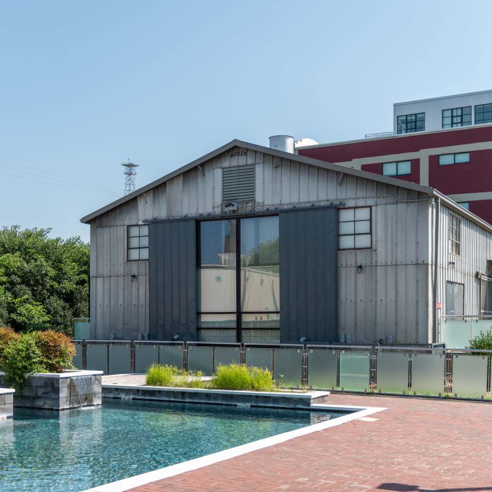 Swimming pool for residents at Star Lofts in Petersburg, Virginia