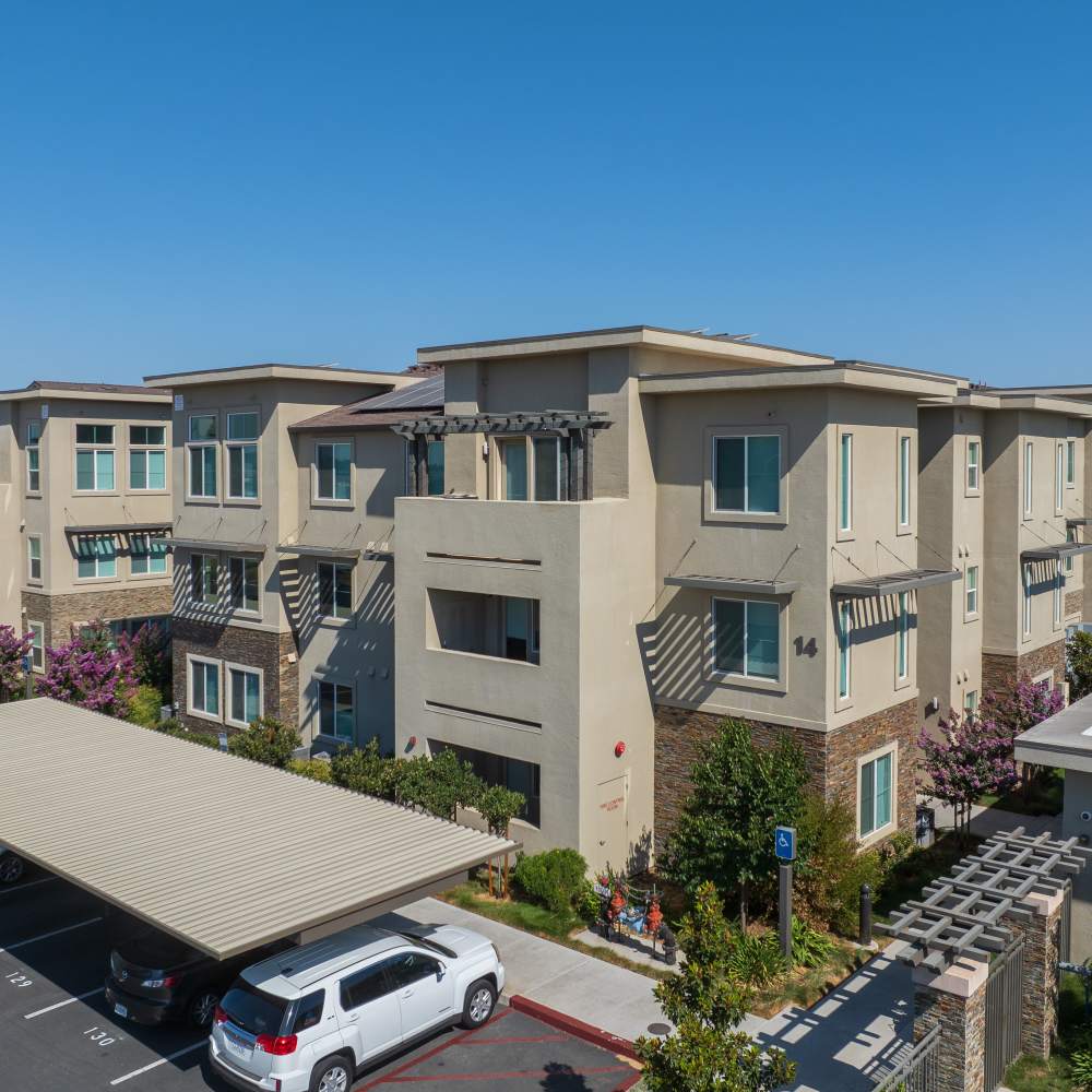 Top view at Eight Mile House in Stockton, California