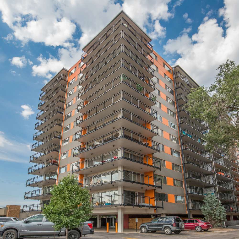 Property exterior at Wellshire Apartments in Denver,Colorado