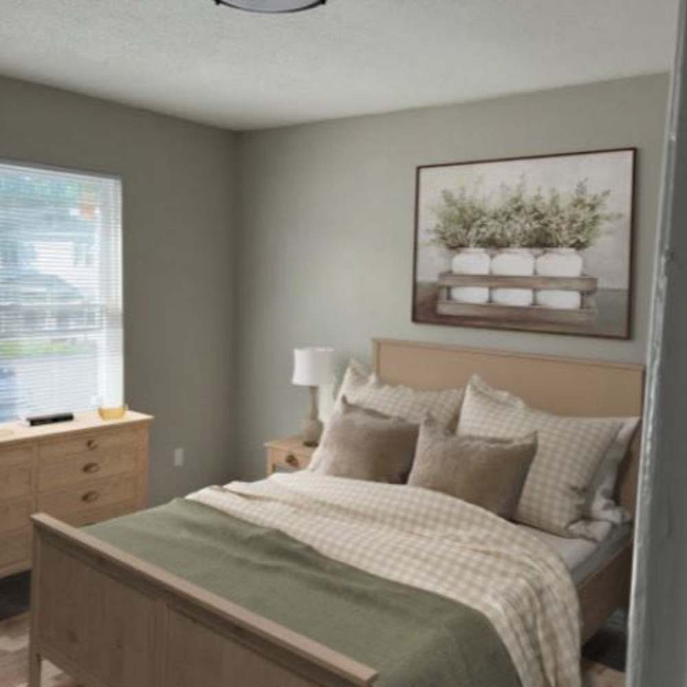 Bedroom at Tristan Townhomes in Garden City, Georgia