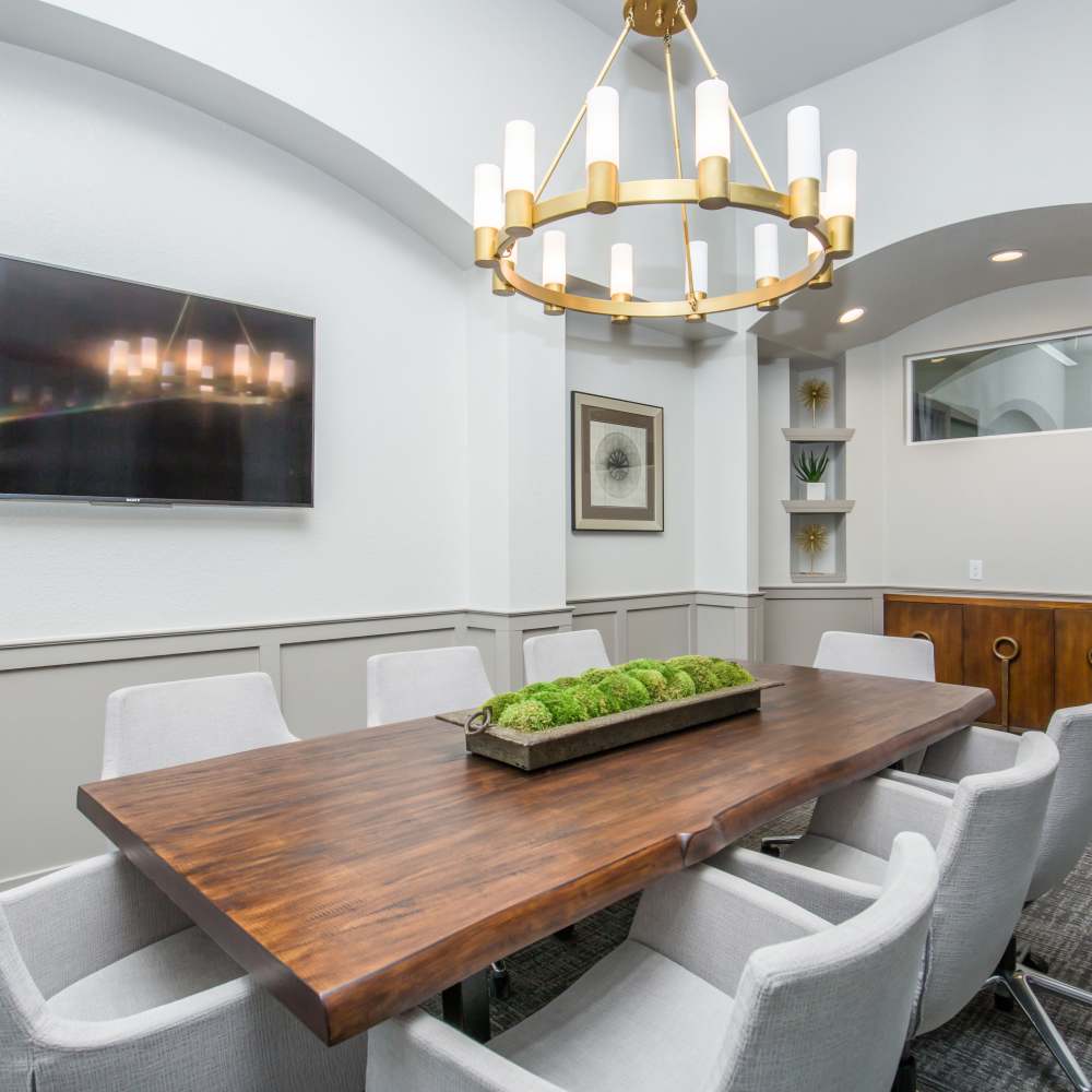 Modern table at Panorama at Arvada Ridge in Arvada, Colorado