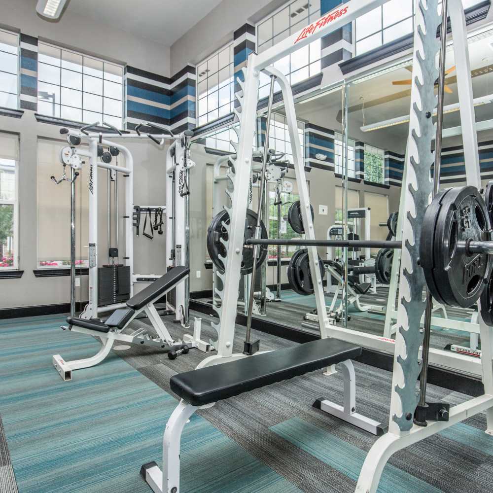 Fitness center at Panorama at Arvada Ridge in Arvada, Colorado