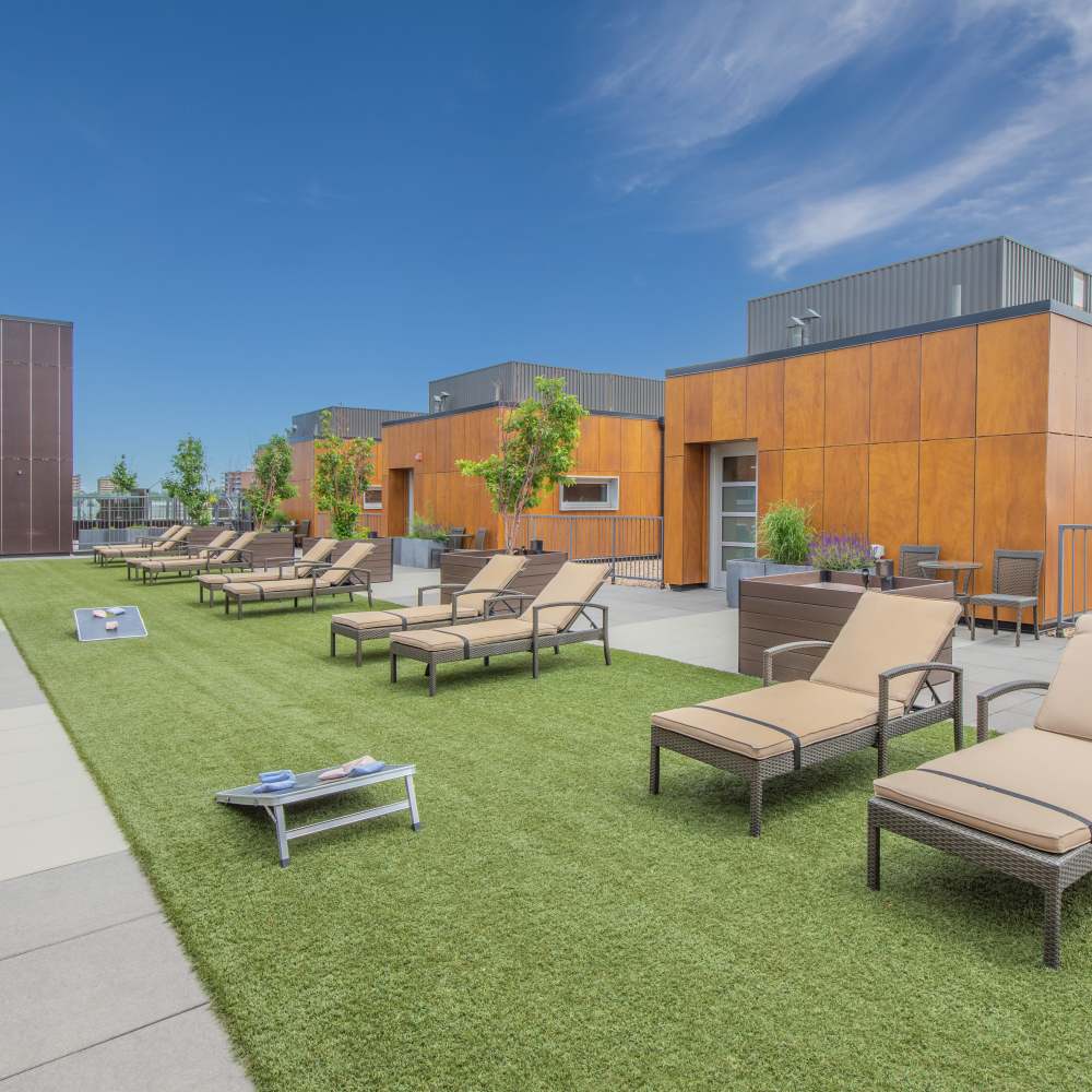 Lounge area at The View at Wash Park in Denver, Colorado