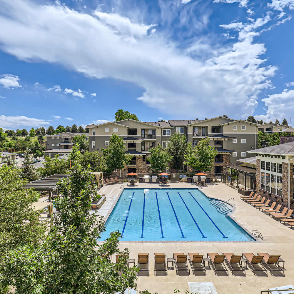 Large pool at Panorama at Arvada Ridge in Arvada, Colorado