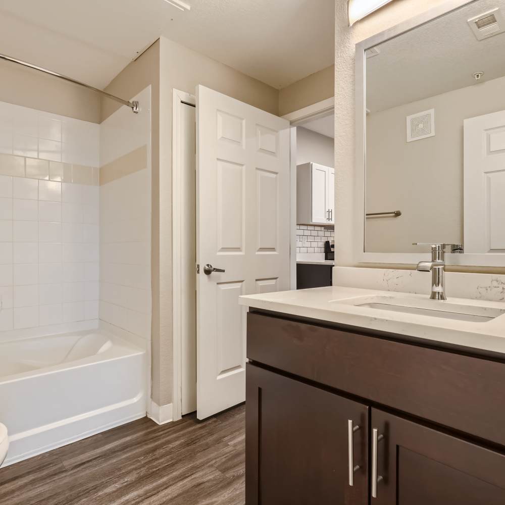 Bathroom at Panorama at Arvada Ridge in Arvada, Colorado