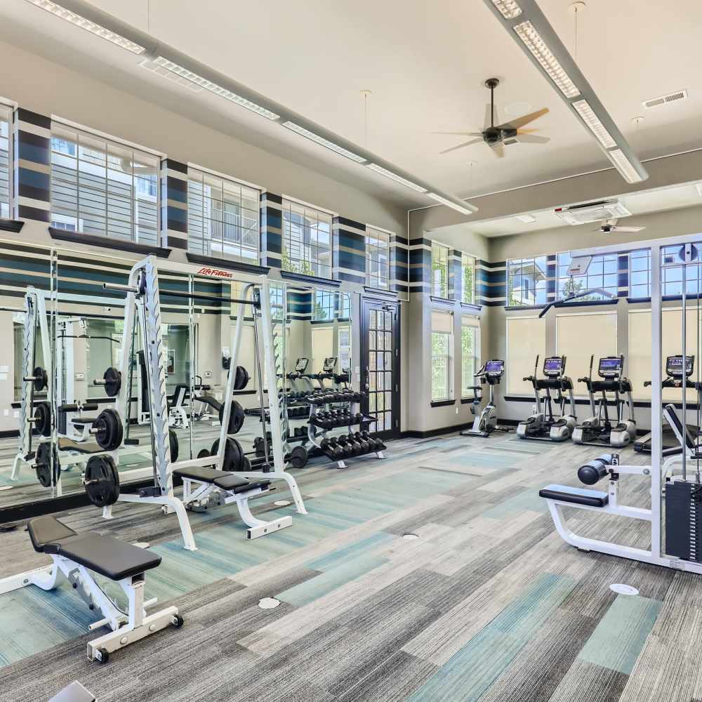 Beautiful gym at Panorama at Arvada Ridge in Arvada, Colorado