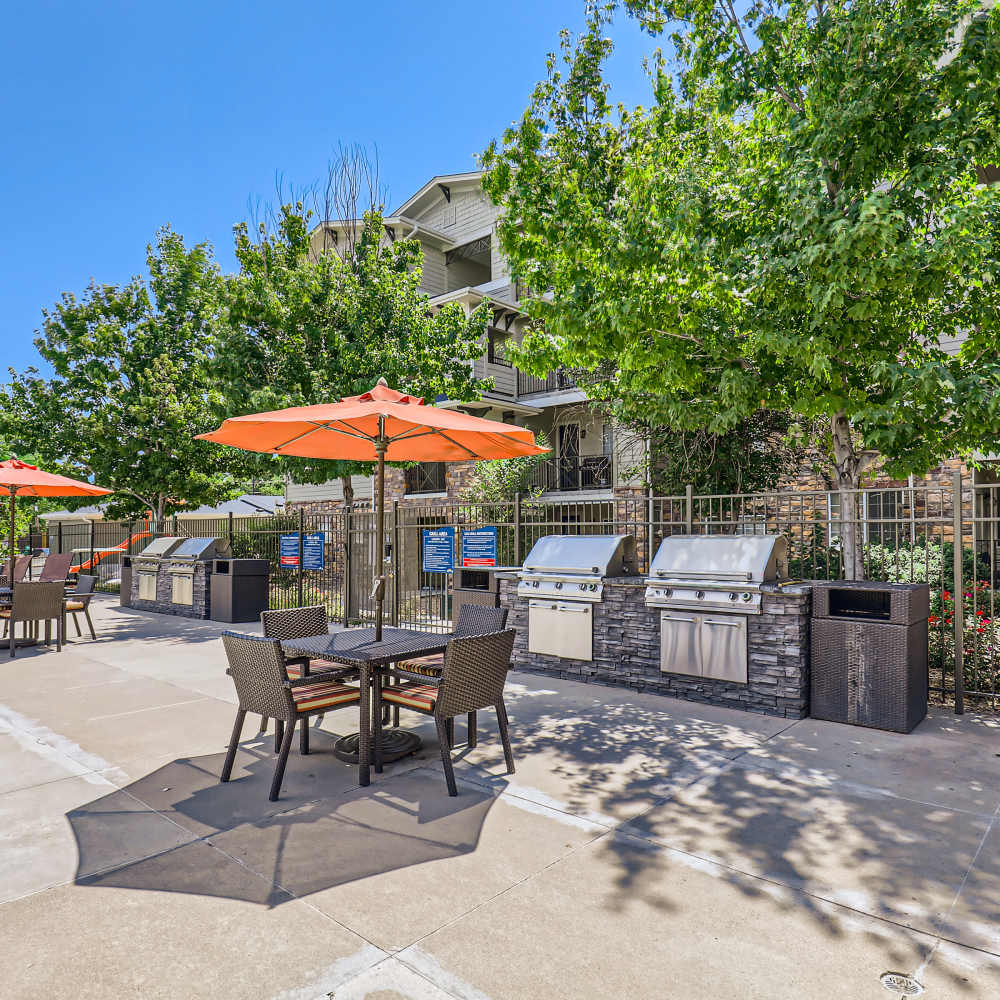 BBQ area at Panorama at Arvada Ridge in Arvada, Colorado