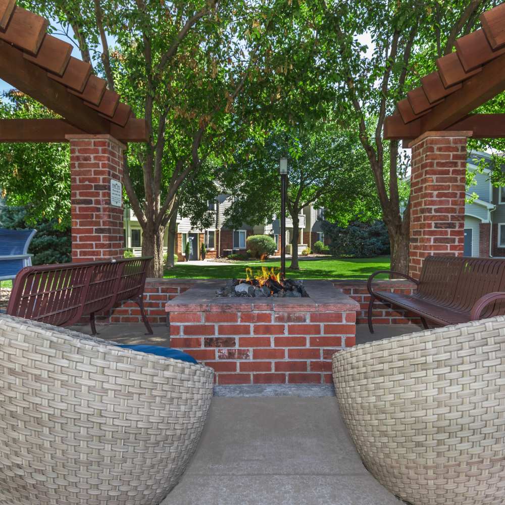 Firepit at The Dakota at Governors Ranch in Littleton,Colorado