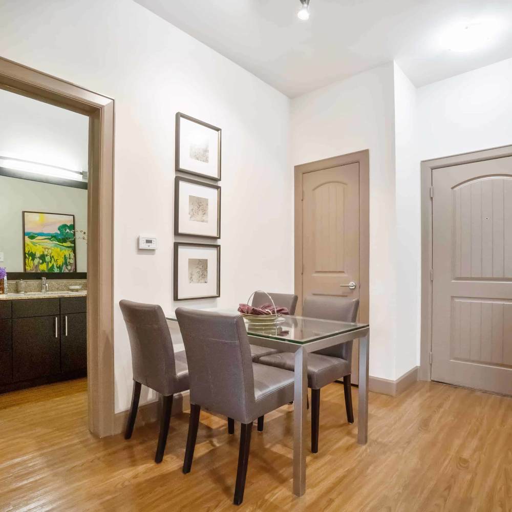 Dining area at Grapevine Station in Grapevine,Texas